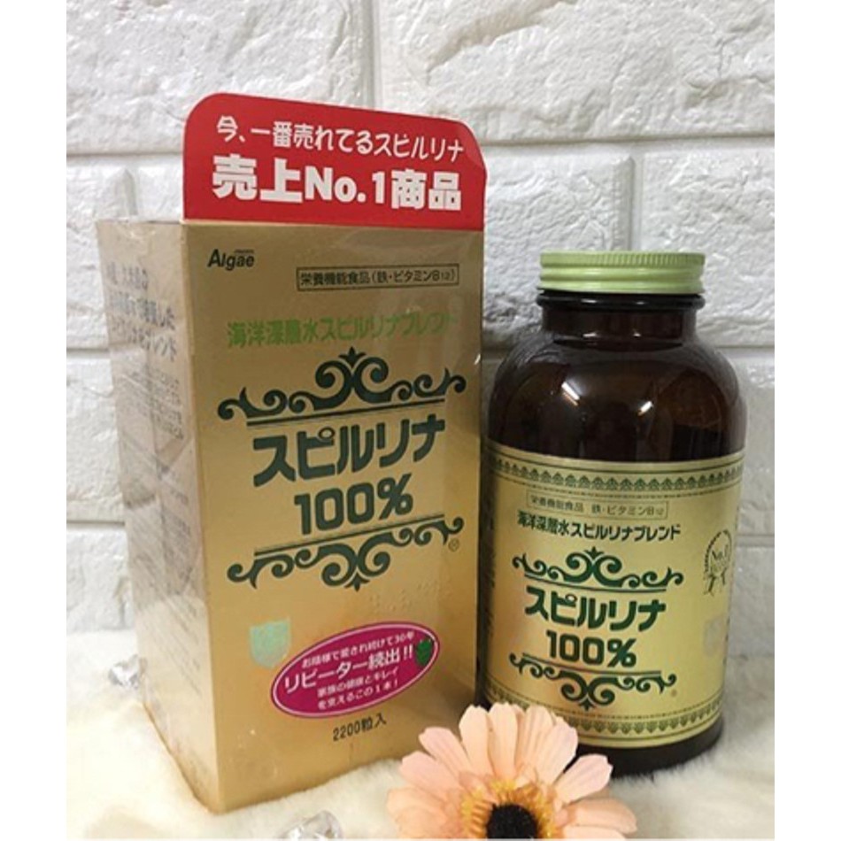 Spirulina Tảo Xoắn Chai 2200 Viên