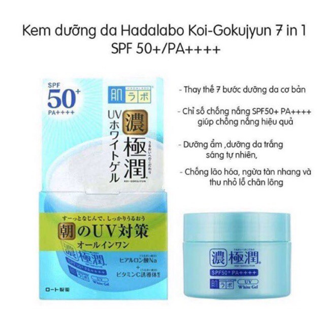 Kem Dưỡng Ngày Hadalabo Xanh 7in1