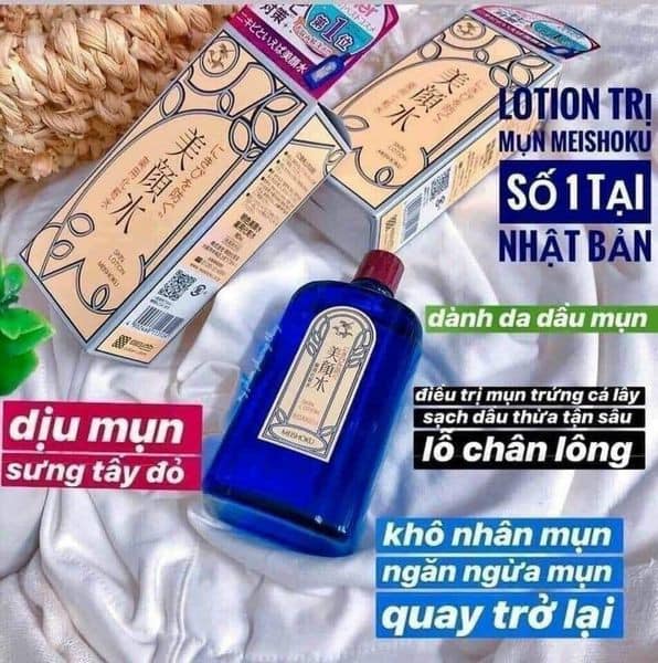 Nước Hoa Hồng Trị Mụn Meishoku Bigansui Medicated Skin Lotion 90ml