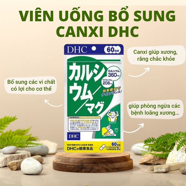 Viên Uống Bổ Sung Canxi DHC 60 Ngày